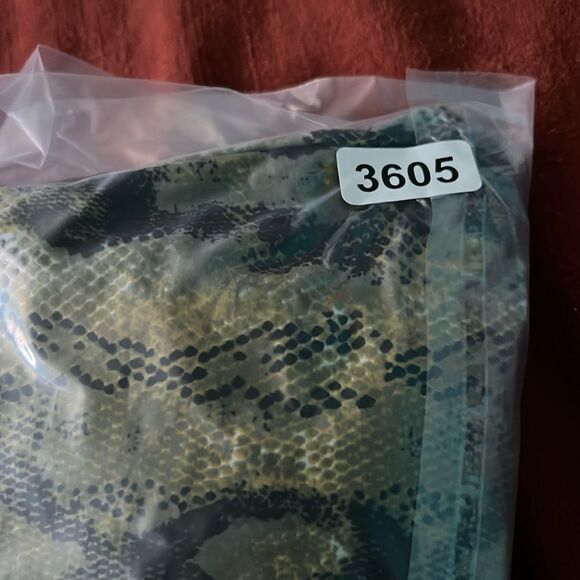 Vintage Shape FX Green Yellow Snake Built In Bra Slimming One Piece Swimsuit 14 - Picture 10 of 10